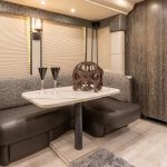 2017 Millennium H3-45 Stock #738 - Seating in kitchen